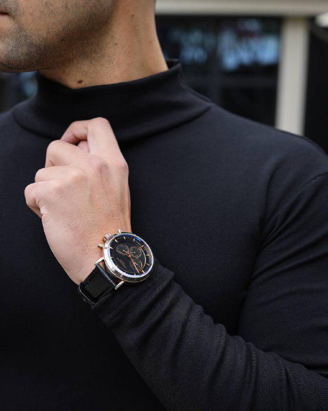 Гольф на флисе Кэмри 2423 L Черный - фото 2