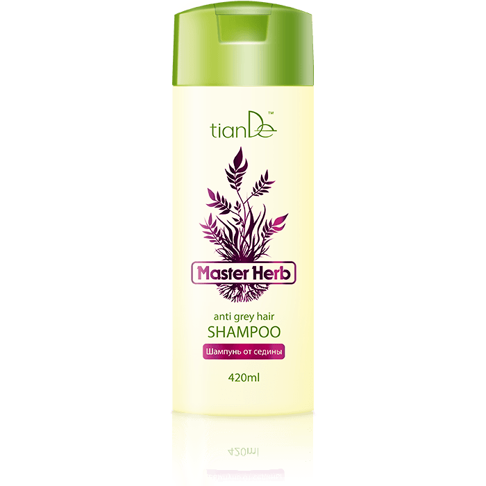 Шампунь от седины для поврежденных волос Master Herb 420 мл