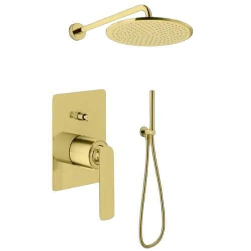 Душевая система KOHLMAN EXPERIENCE 30 BOX скрытого монтажа Gold (2763636569)