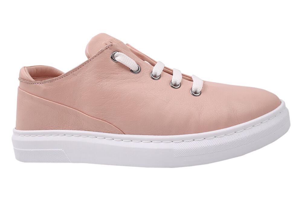 Кеди жіночі Phany зі шкіри р. 39 Рожевий (173-20DTS) - фото 2 Кеди жіночі Phany зі шкіри р. 39 Рожевий (173-20DTS) - фото 2