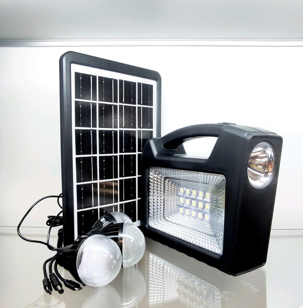 Комплект ламп GD-103 150W с 3 лампами с солнечной панелью и Power Bank (2236358814)