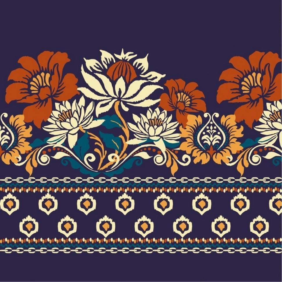 Картина по номерам ART CRAFT Флористический орнамент 30х30 см (13042-AC)