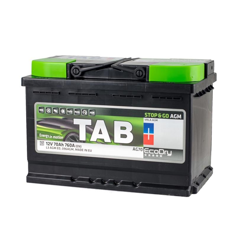 Аккумулятор TAB AGM 70 Ah/12 V - + (213 070)