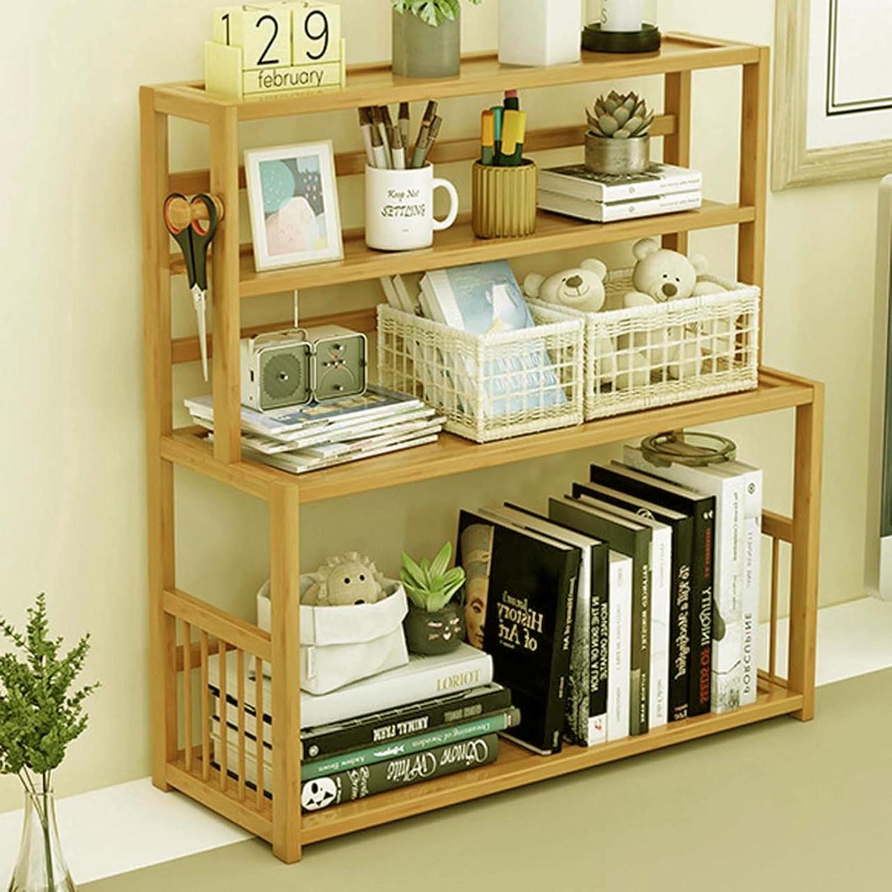 Полка-надстройка настольная из дерева Софианта карри (АКД-020803)