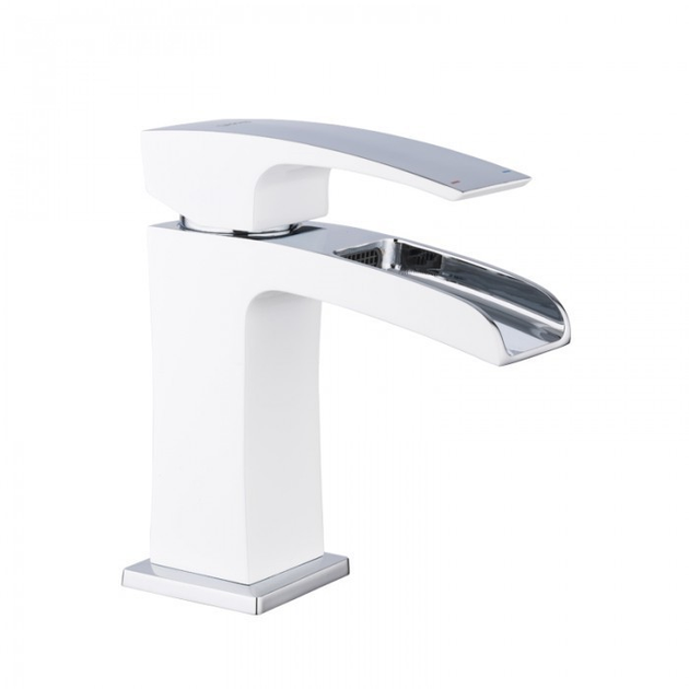 Смеситель для умывальника Gappo G1007-30 Белый/Хром (1033996)