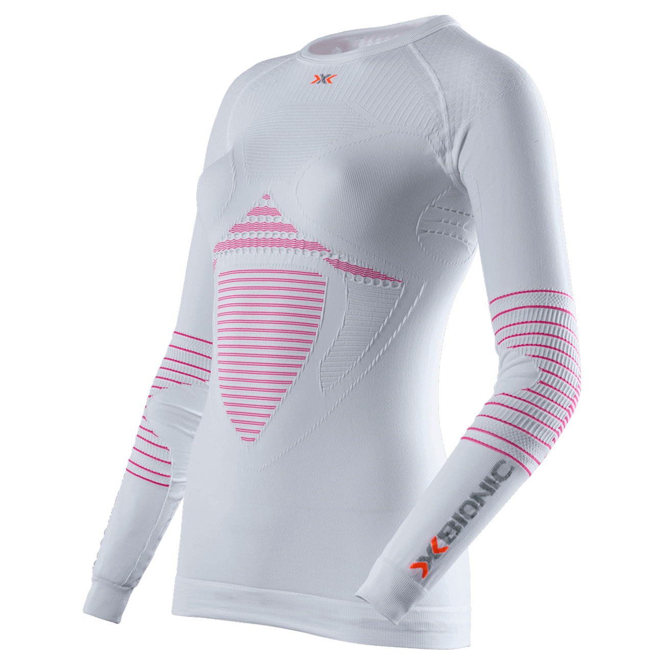 Термокофта жіноча X-BIONIC Energizer MK2 Roundneck I020275-W318 L/XL White/Raspberry