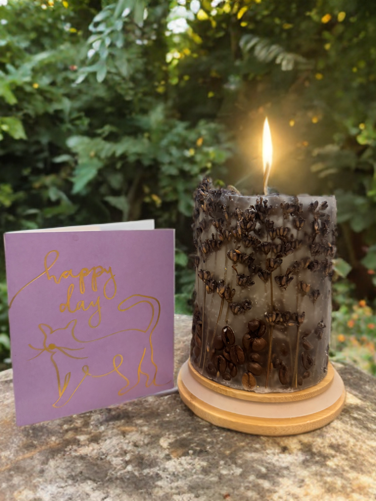 Свеча ботаническая с лавандой 500 г 40 часов (29538074)