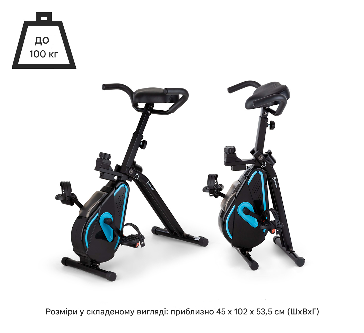 Велотренажер Capital Sports Azura Desk Bike з настільною консоллю (10035534) - фото 8