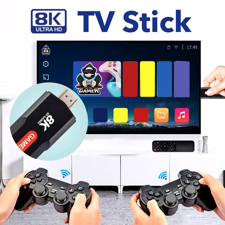 Ігрова консоль X2 Plus до телевізора 64Gb 8K HDR Game TV Stick Android TV 5G - фото 2 Ігрова консоль X2 Plus до телевізора 64Gb 8K HDR Game TV Stick Android TV 5G - фото 2
