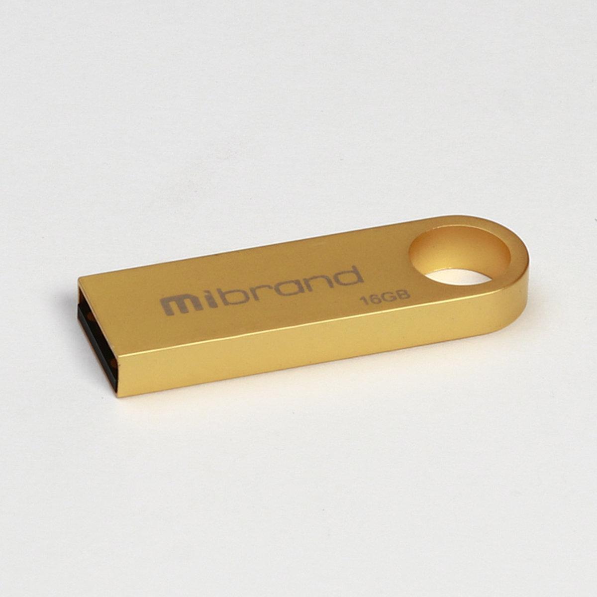 Флешка для ноутбука Flash Mibrand USB 2.0 Puma 16Gb Gold (MI2.0/PU16U1G)