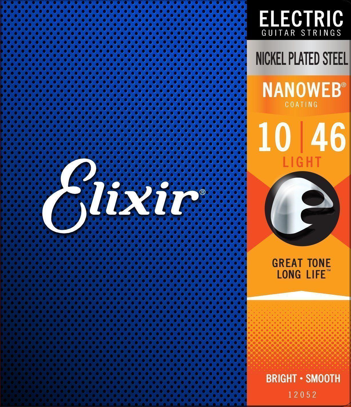 Струны для электрогитары Elixir Nanoweb Nickel Plated Steel 12052 (127980)