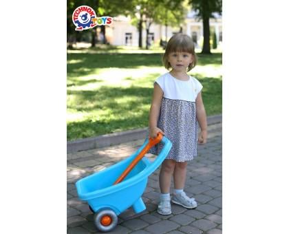 Игрушка ТехноК Тачка 54,5х32,5х29,5 см Голубой (4265) - фото 2 Игрушка ТехноК Тачка 54,5х32,5х29,5 см Голубой (4265) - фото 2