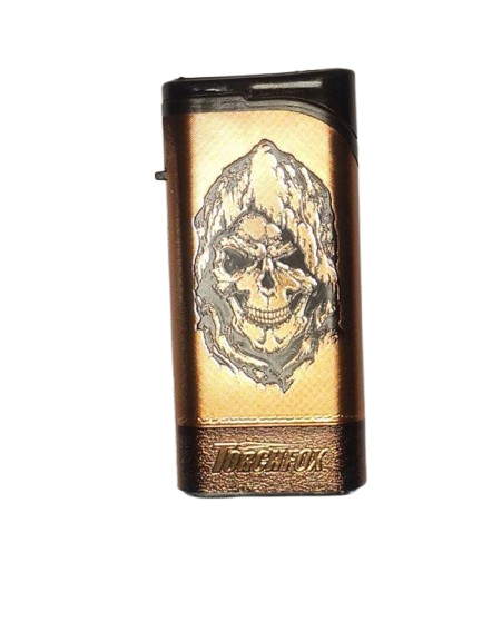 Запальничка газова кишенькова KKK Турбо Torch KDR2049 Череп метал (3526В)