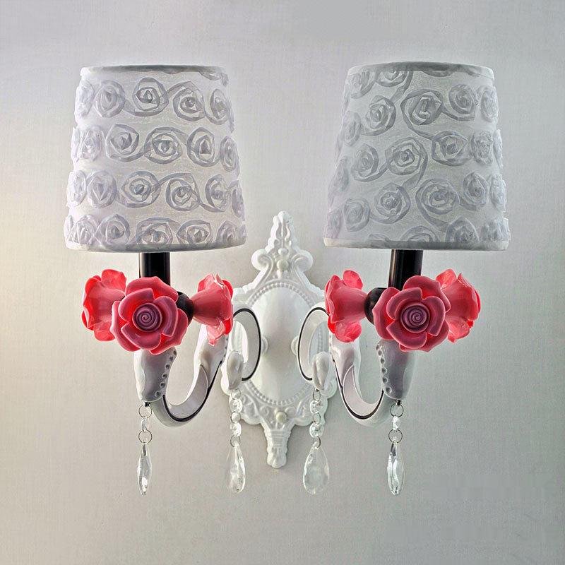 Бра настенное Light House SW-12168/2W WH с абажурами на две лампы Белый