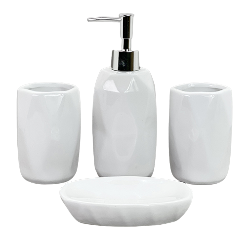 Набор для ванной комнаты Stenson TD00613 White (11314928)