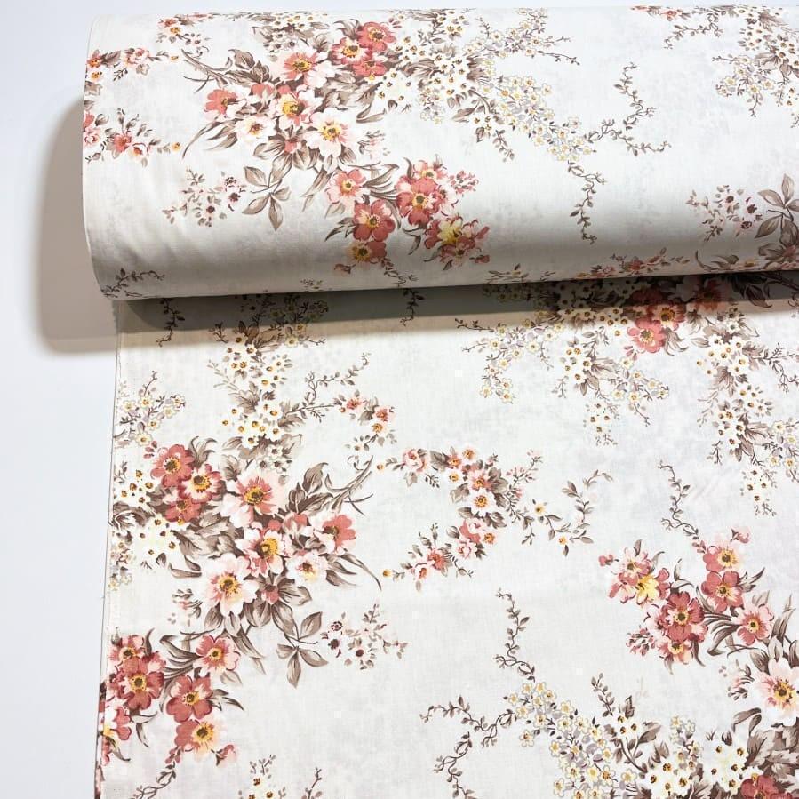 Ткань для постельного белья ранфорс пастельные цветы 240 см (WH 12/18779/8 00723)