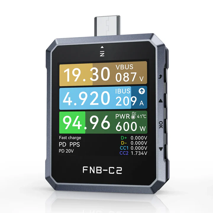 Тестер быстрой зарядки FNIRSI FNB-C2 Type-C 240 Вт (FNB-C2)