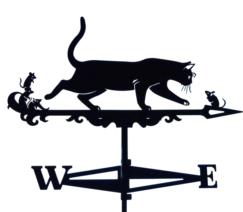 Флюгер на крышу маленький Кошка и мышки на беседку/колодец/забор 65x55 см (1092357) Флюгер на крышу маленький Кошка и мышки на беседку/колодец/забор 65x55 см (1092357)