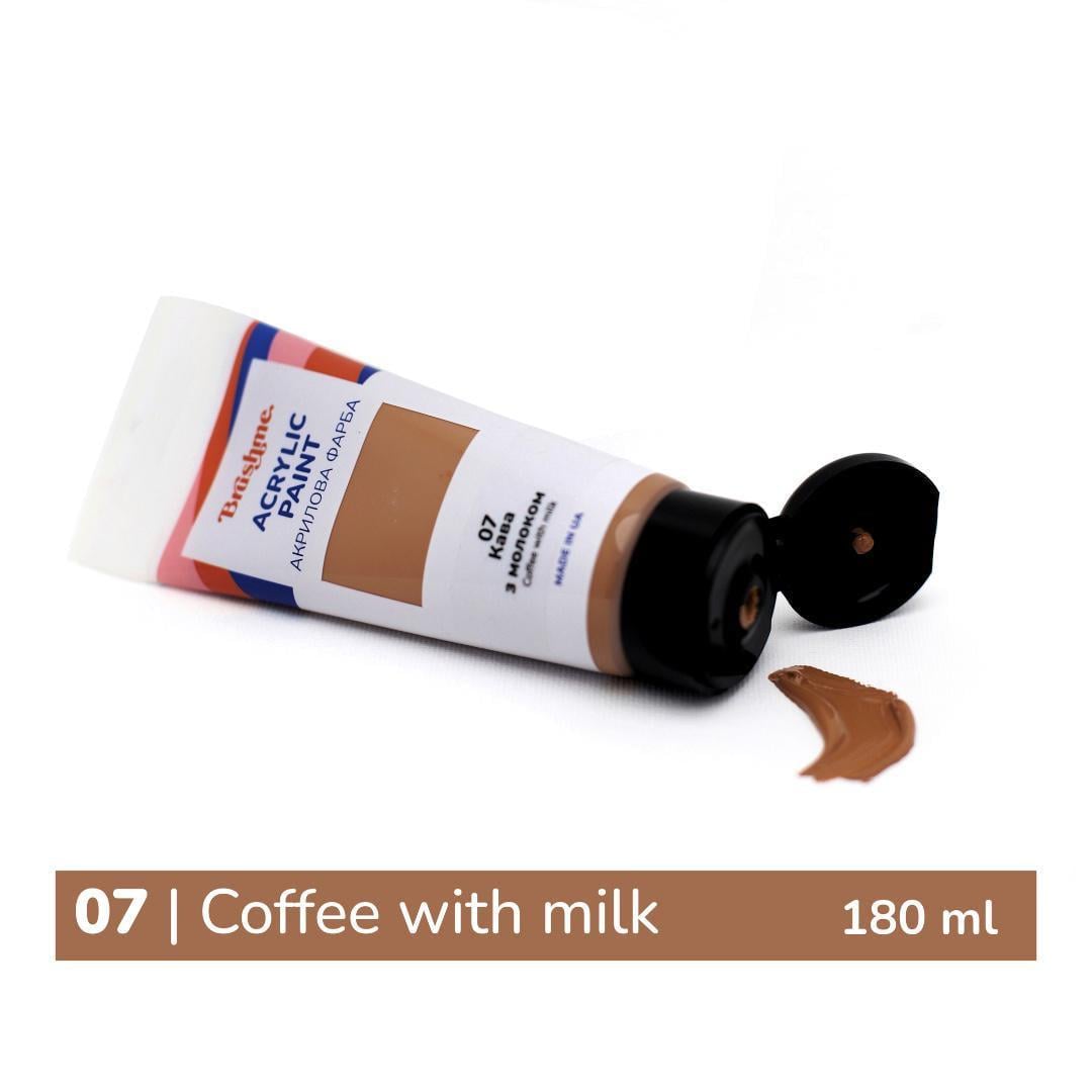 Акриловая краска Brushme 180 мл Кофе с молоком (TBA18007)