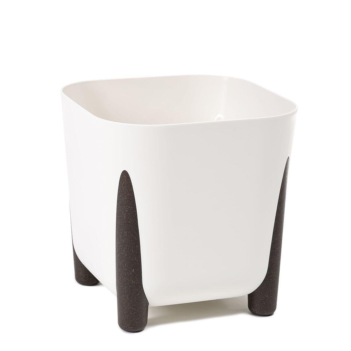 Вазон для цветов Lamela FRIDA квадратный 290x290x287 мм Кремовый (25419751859)