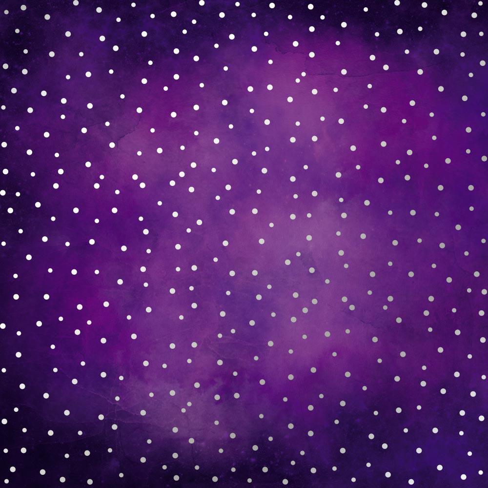 Лист паперу односторонній Silver Drops із срібним тисненням 30,5х30,5 см Violet/Aquarelle