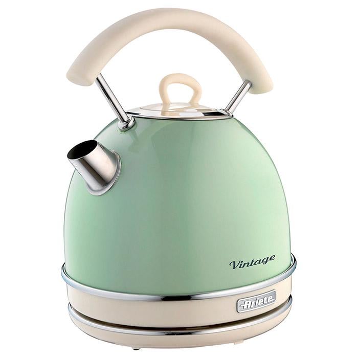 Електрочайник Ariete 2877 GR Vintage 1,7 л 2000 Вт Stainless Steel Green (00C287704AR0)