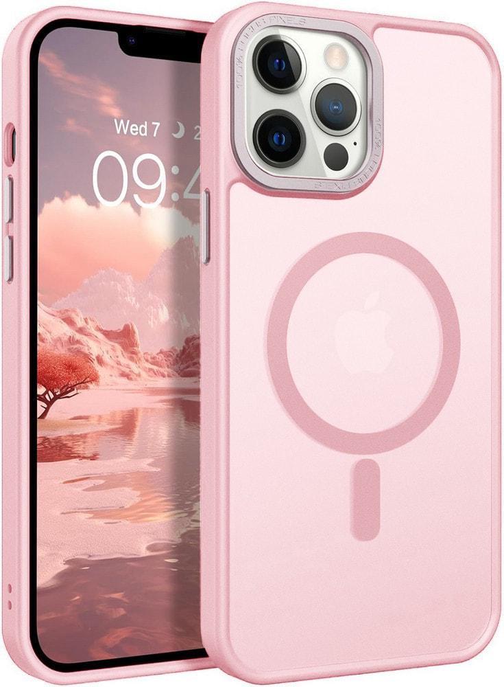 Противоударный чехол Space MagSafe iPhone 15 Pro Max (матовый) Pink (37931-31)