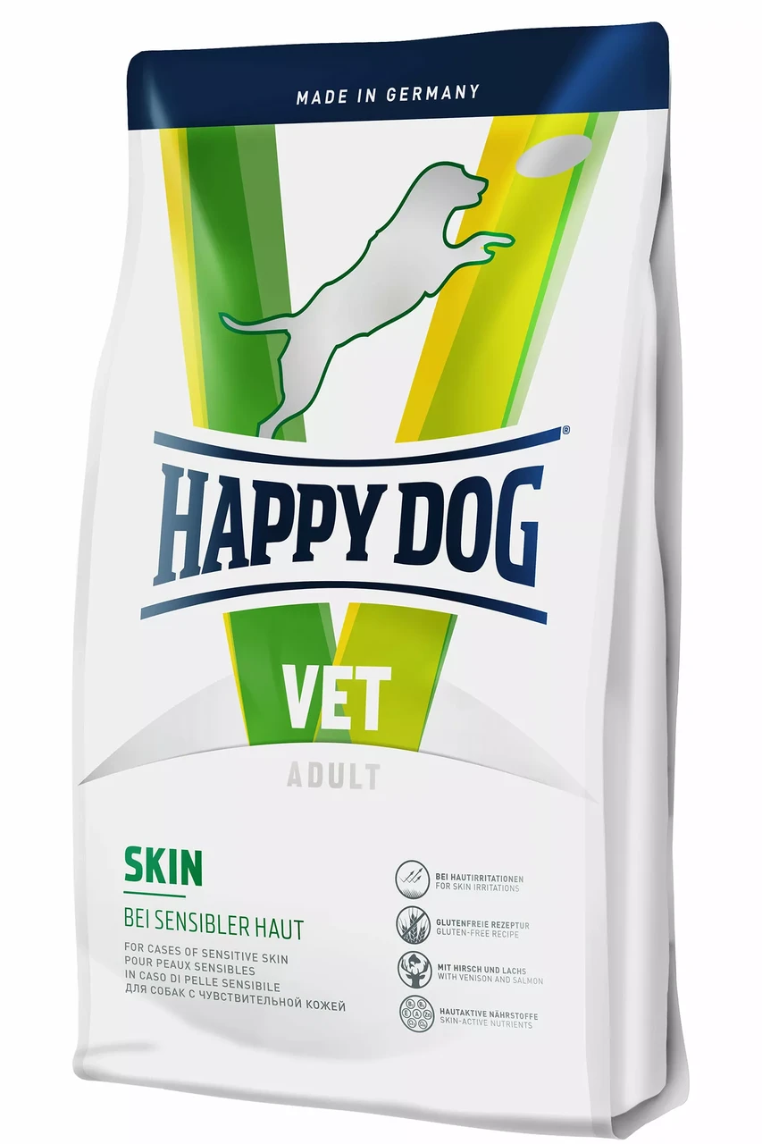 Корм сухой диетический Happy Dog VET Diet Skin для собак с чувствительной кожей 4 кг