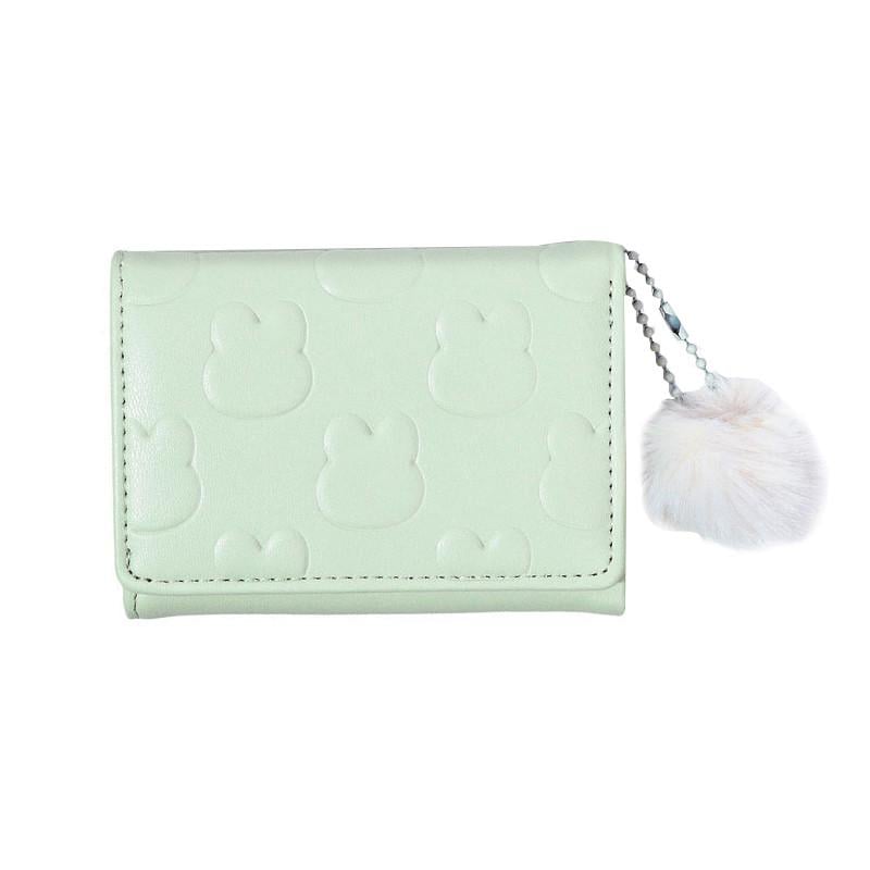 Кошелек женский Eastern Star C325-44 Кролики для карточек с пушистым брелком Light Green (25713764)