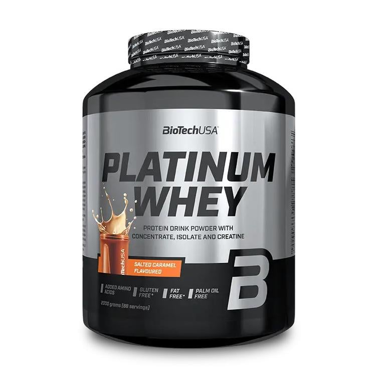 Протеин сывороточный BioTech Platinum Whey 2 кг Белый шоколад/Малина