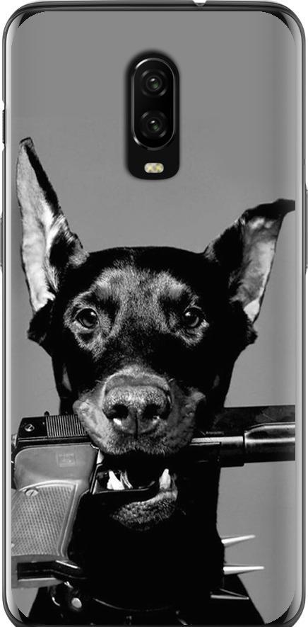 Чехол на OnePlus 6T Доберман (2745t-1587-42517) Чехол на OnePlus 6T Доберман (2745t-1587-42517)