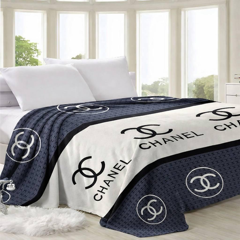 Плед из микрофибры Шанель Велсофт 200х230 см Серый (2934591864)