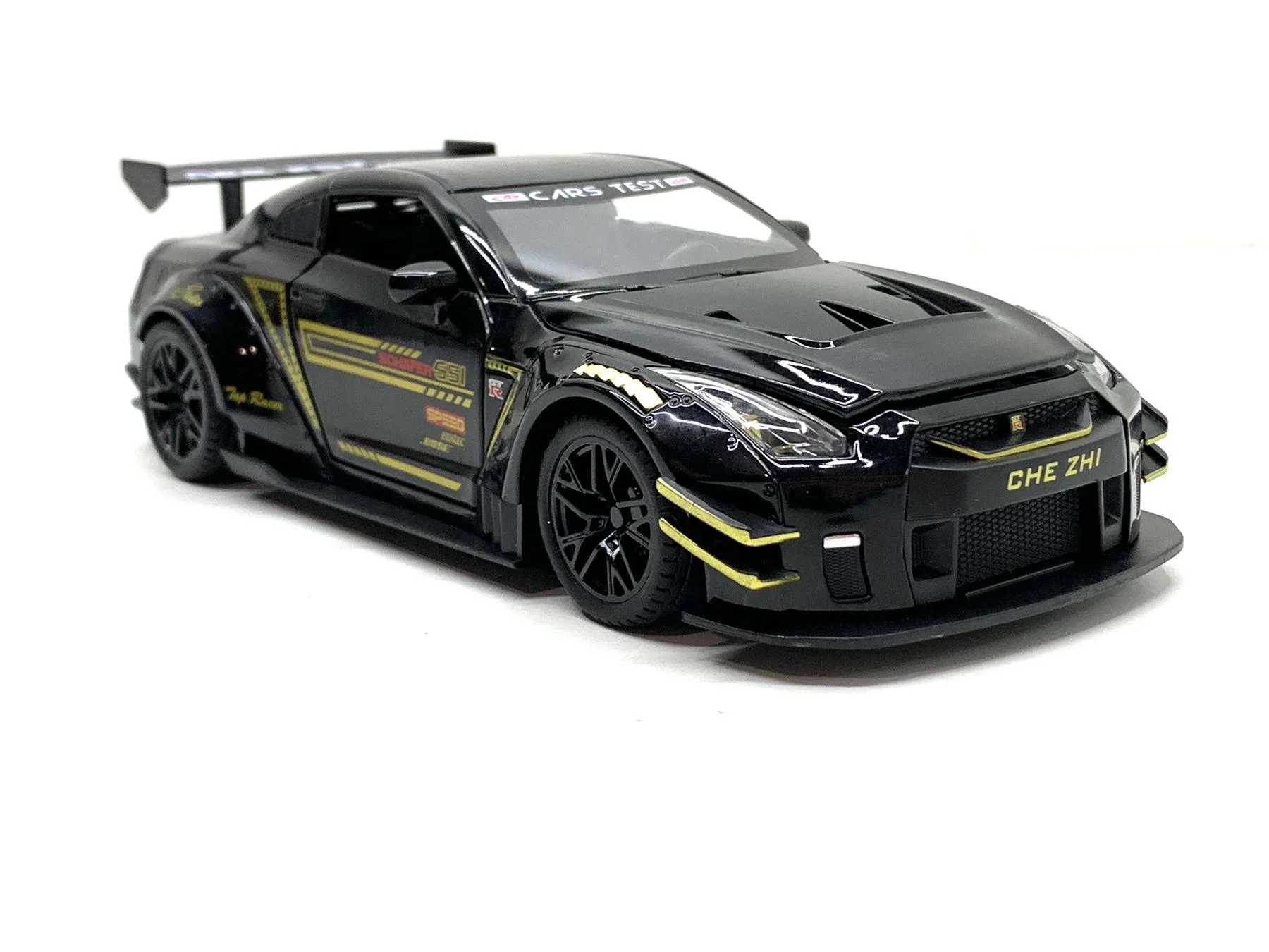 Игрушка машина металлическая Ниссан GT-1502 звук/свет/инерция/открывающаяся дверь/капот 1:24 (GT-1502 A)