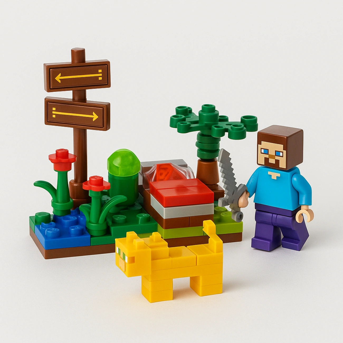 Конструктор детский 66071A в стиле Minecraft 4 модели 88 дет. (26647013)