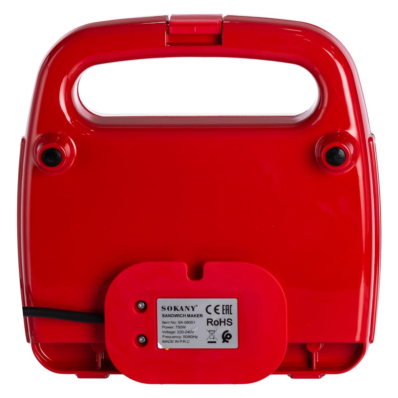 Сендвичница-бутербродница Sokany SK-08051 с антипригарным покрытием (7387) - фото 8 Сендвичница-бутербродница Sokany SK-08051 с антипригарным покрытием (7387) - фото 8