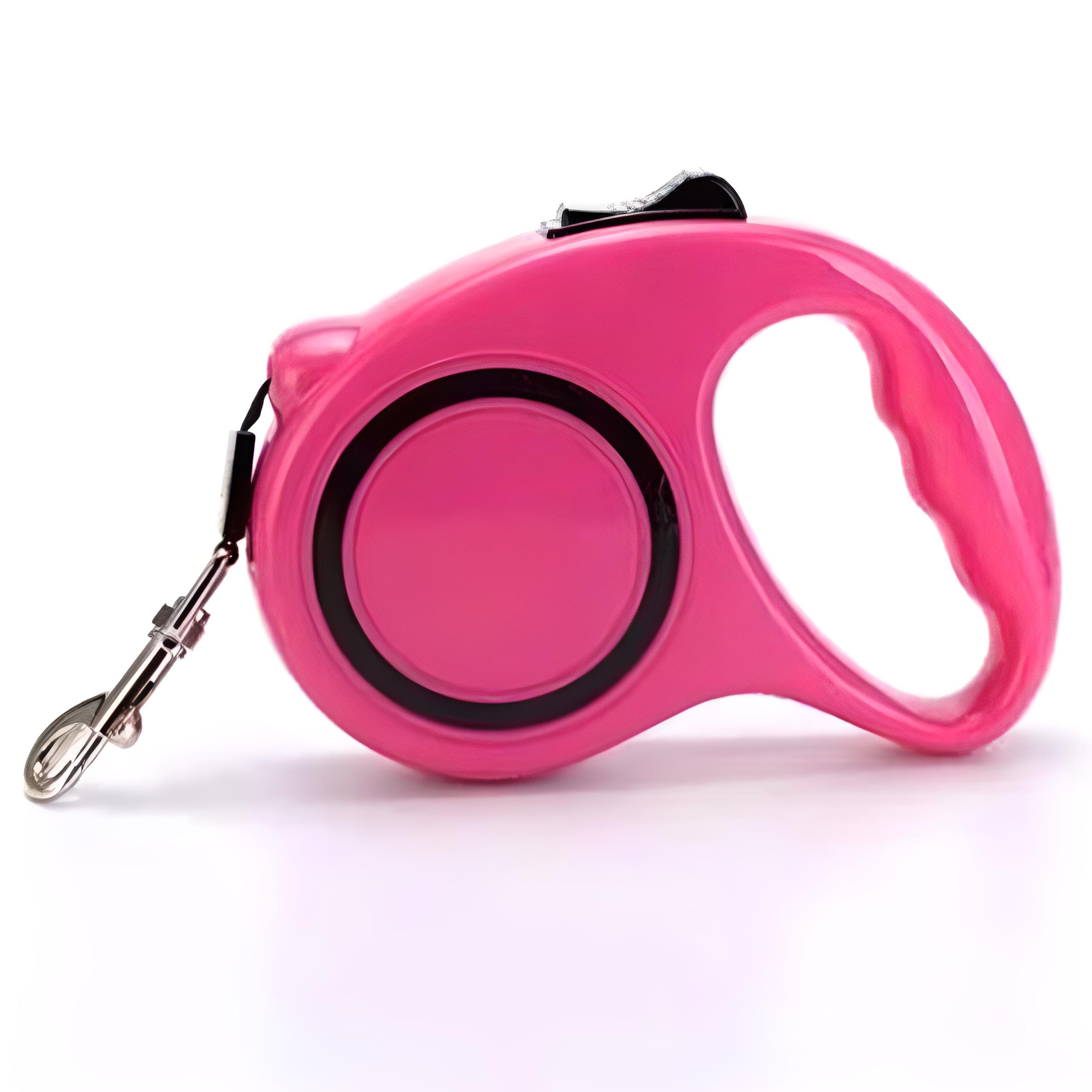 Повідець-рулетка до 12 кг 3 м Рожевий (00000006277)