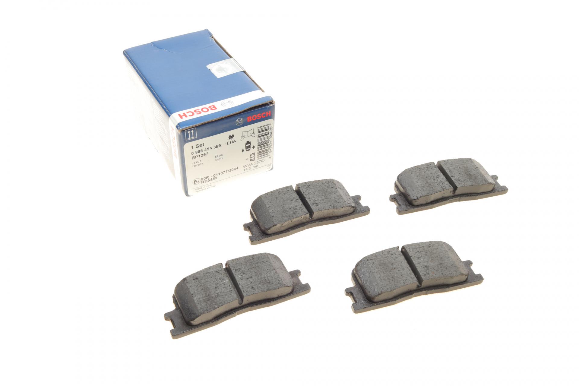 Колодки тормозные задние для Toyota Camry 01-11/Highlander 00-03/Lexus ES 96-06 (0 986 494 359)