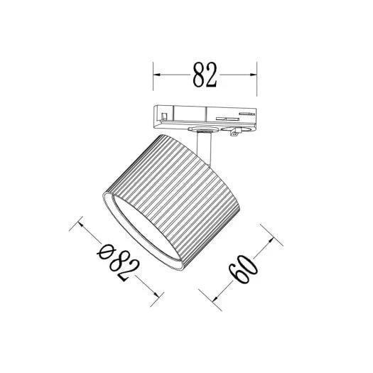 Світильник-спот трековий поворотний Maxus Track Wave Base без лампи GX53 White (28686085) - фото 3 Світильник-спот трековий поворотний Maxus Track Wave Base без лампи GX53 White (28686085) - фото 3