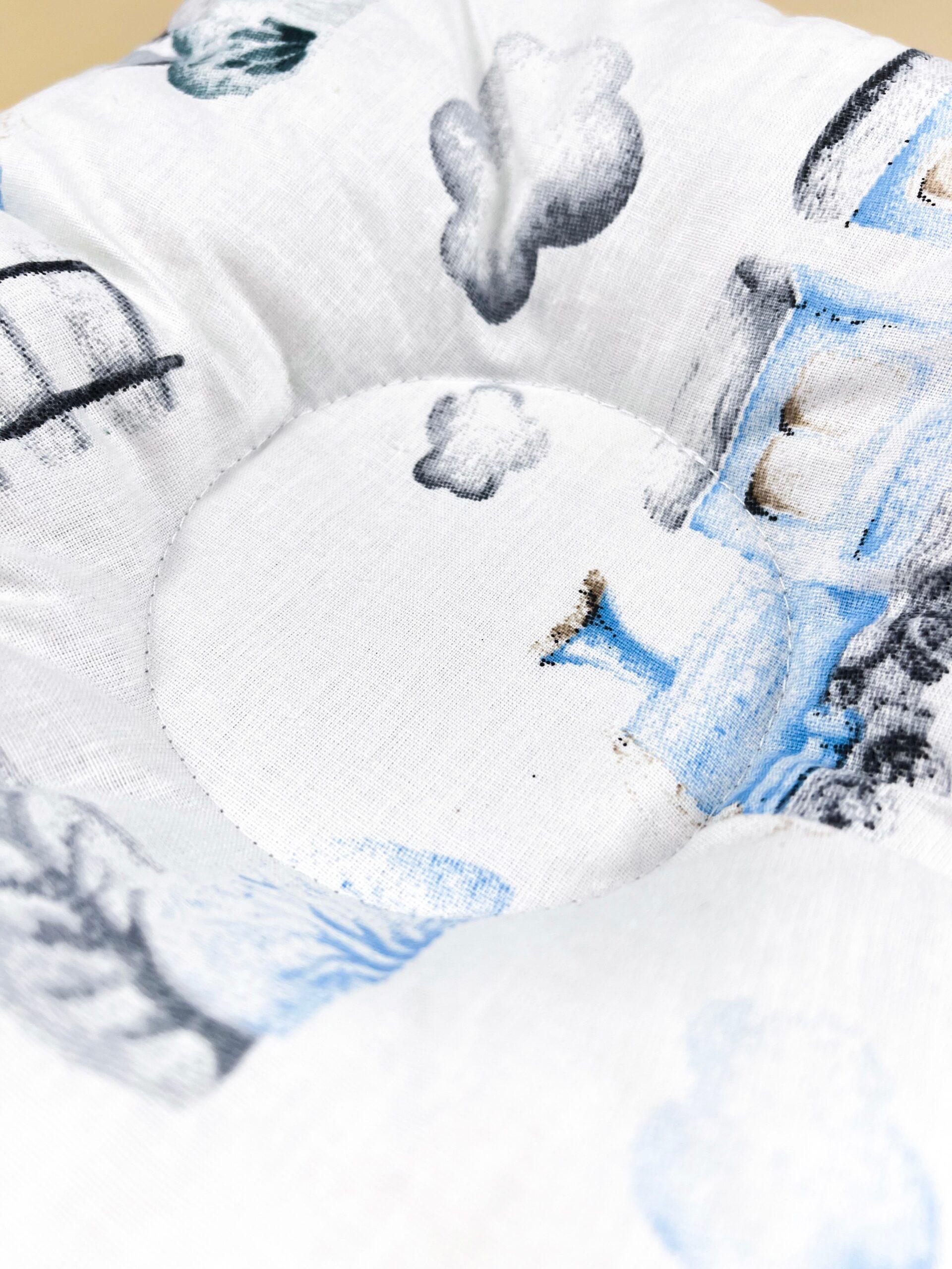 Подушка ортопедическая для новорожденных №8 Паровозики (1441) - фото 2 Подушка ортопедическая для новорожденных №8 Паровозики (1441) - фото 2