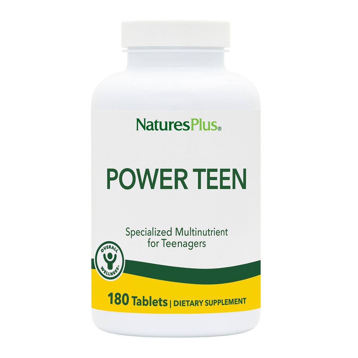 Мультивитамины для подростков Natures Plus Source of Life Power Teen 180 таблеток (4686)