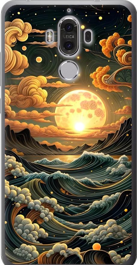 Чехол на Huawei Mate 9 Арт волны (6332u-425-42517)