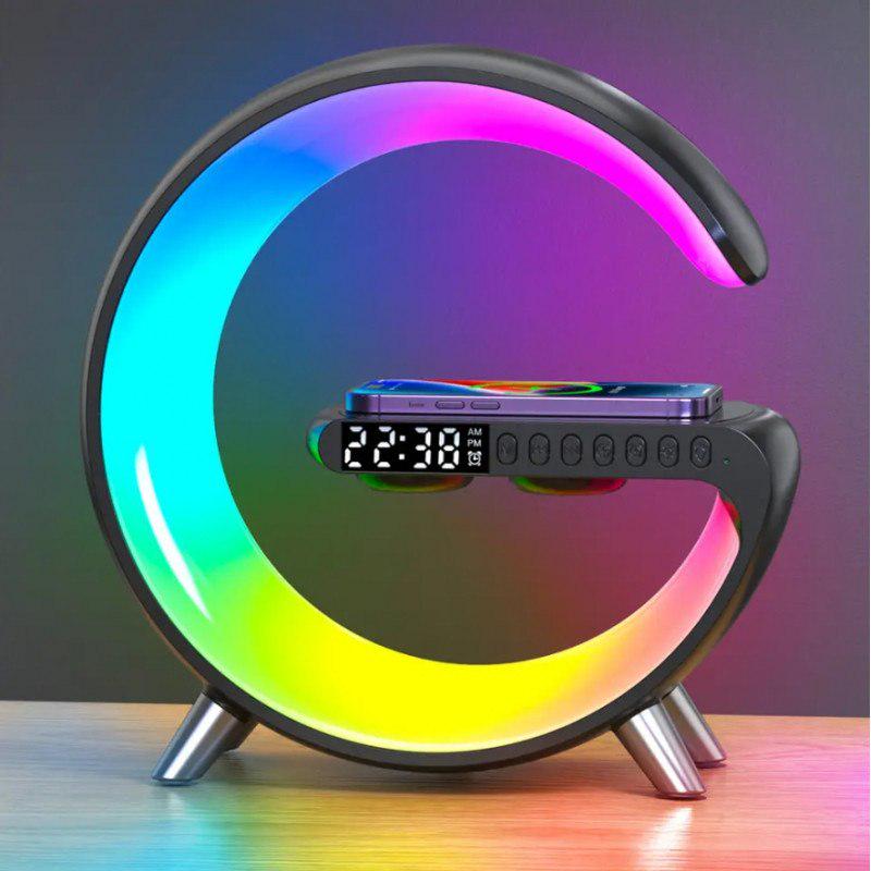 Зарядная станция-ночник G-Point Wi-Fi RGB Voice 5в1 (141374)