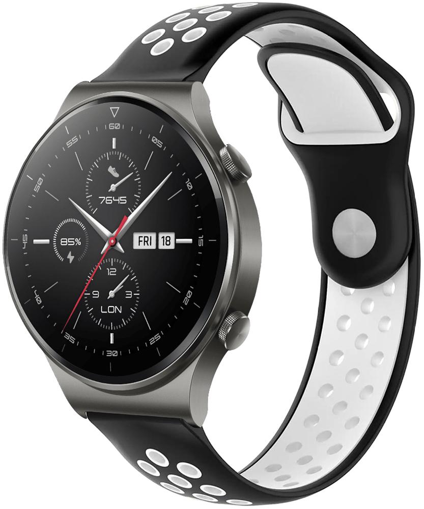 Ремешок Sport для Huawei Watch GT 2 Pro Black/White (23363-1E)