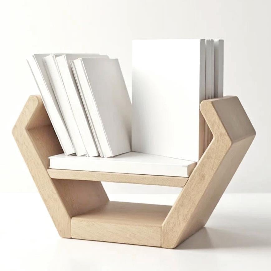 Полка книжная настольная из дерева Грейтода Бланже (КПА-001001)