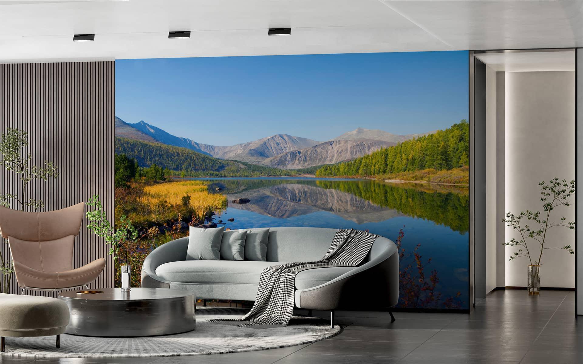 Фотошпалери флізелінові Styleo Print-walls Дзеркало Тиші 0665 300х250 см (Pw-0665/2)