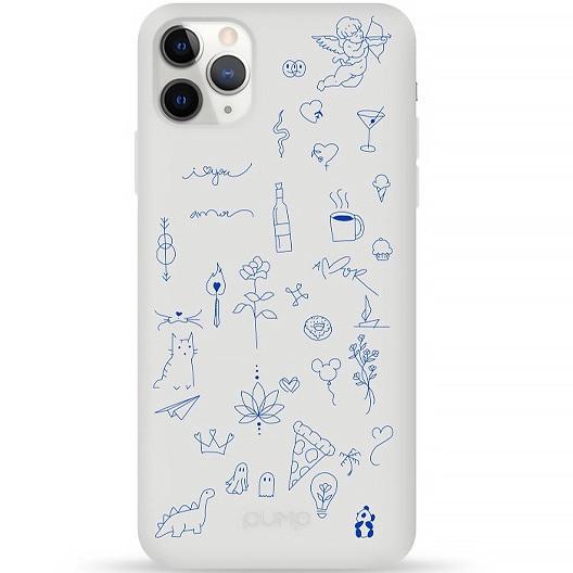 Силиконовый чехол накладка Pump Silicone Minimalistic Case for iPhone 11 Pro Max, Ink # (PMSLMN11PROMAX-6/303)