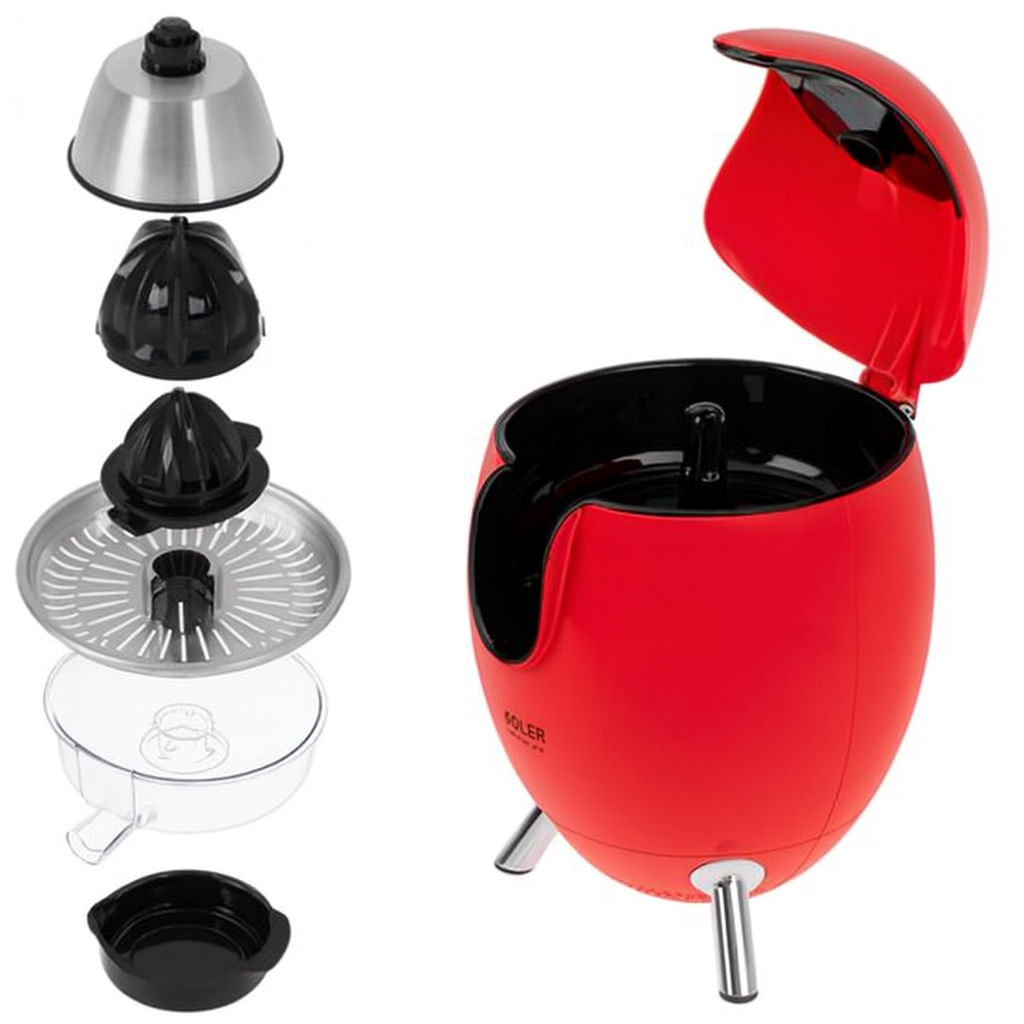 Соковыжималка для цитрусовых Adler AD 4013 800W 2 насадки Red (555166) - фото 2 Соковыжималка для цитрусовых Adler AD 4013 800W 2 насадки Red (555166) - фото 2