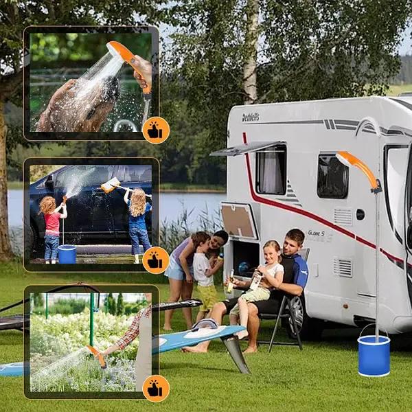 Походный душ с аккумулятором и LED-дисплеем шланг/портативный насос 2 м - фото 9 Походный душ с аккумулятором и LED-дисплеем шланг/портативный насос 2 м - фото 9