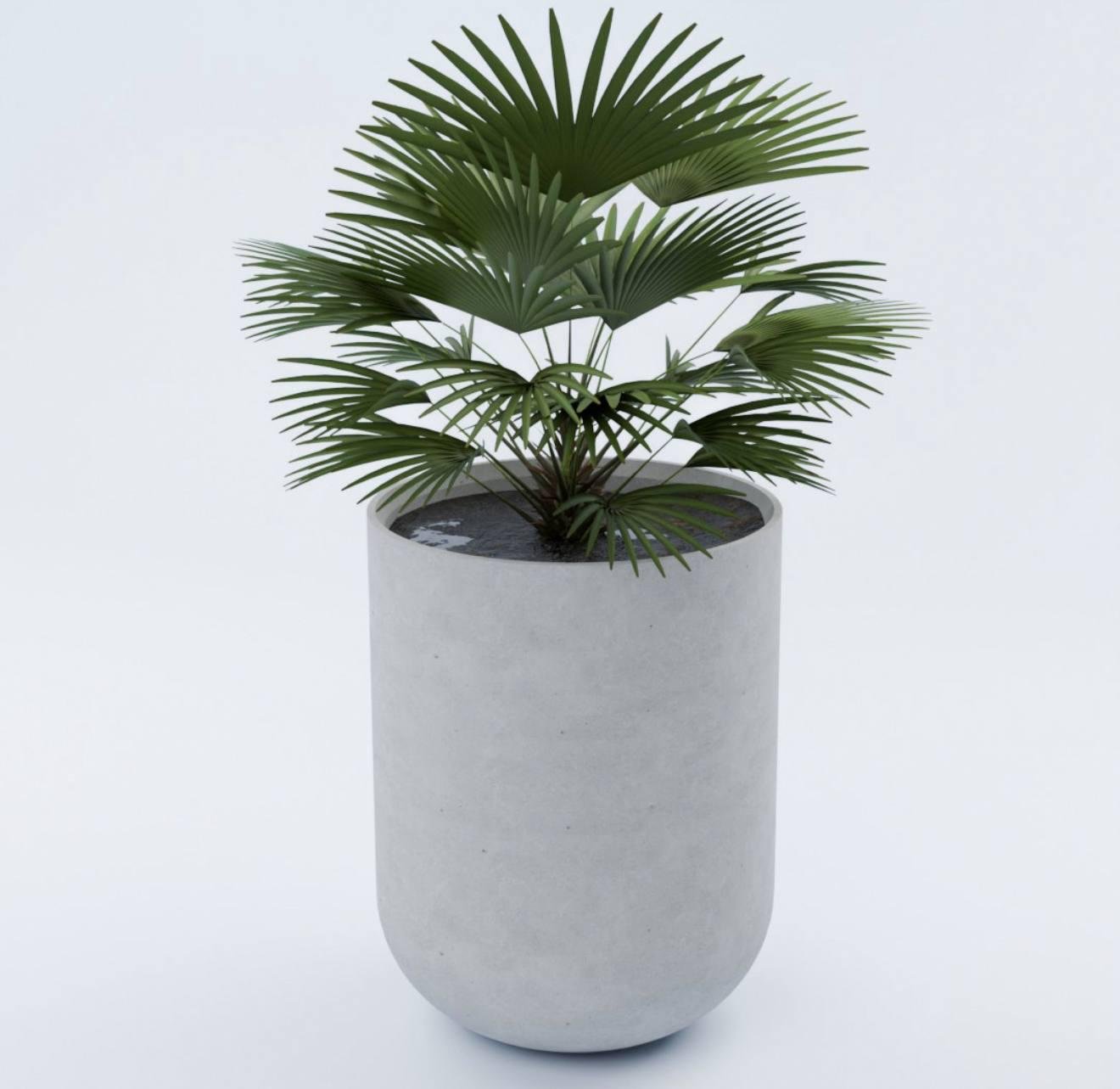 Вазон бетонний вуличний Кам'яний двір Ессен L (0050)