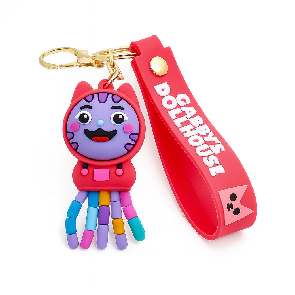 Брелок кот Диджей НявКит Кукольный домик Габби DJ Catnip Gabby's Dollhouse Разноцветный (0573)